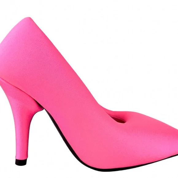 Nib Balenciaga XL Pumps Vibrant Pink Heels - Picture 3 of 12